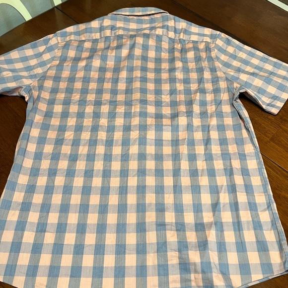 Faherty Shirt Mens Size XL Plaid Check Short Sleeve Performance Cotton Nylon - Picture 9 of 9
